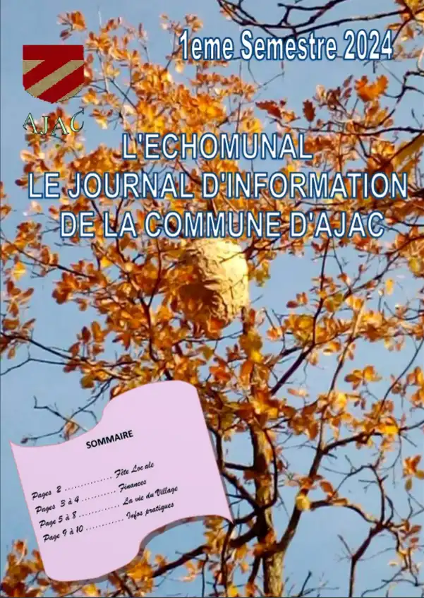 L Echomunal Commune d Ajac 1er semestre 2024