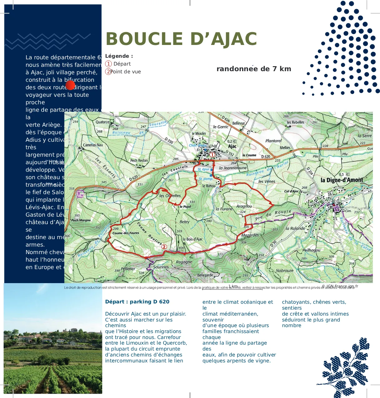 Chemin de randonnée Boucle d'Ajac (2)